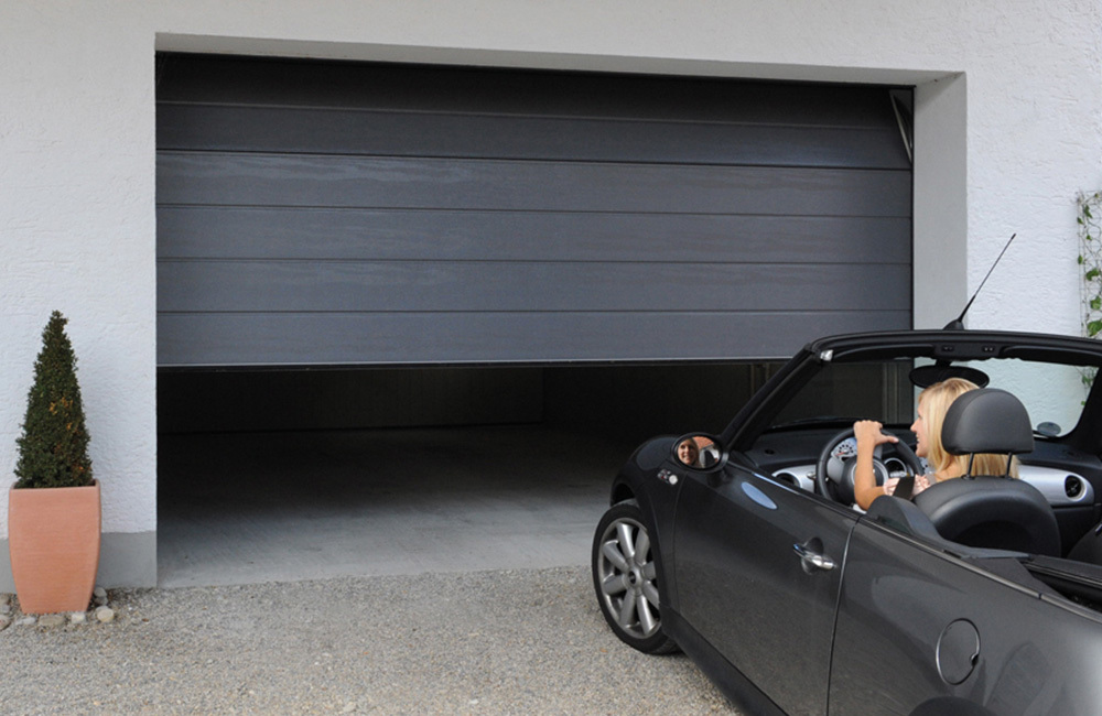 Aluminium roller shutter garage door